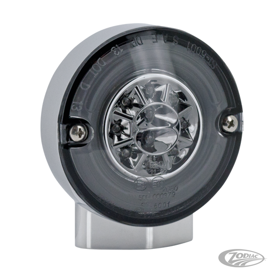 GZP HALO chr turnsign dual f LED smoked For Harley-Davidson