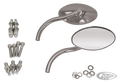 GZP Mirror set A Merlin's  cateye, L+ For Harley-Davidson