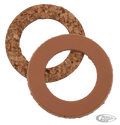 Seal gas/oilcap cork and leather replica For Harley-Davidson
