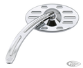 Pro Street Oval ball milled mirror L chr For Harley-Davidson