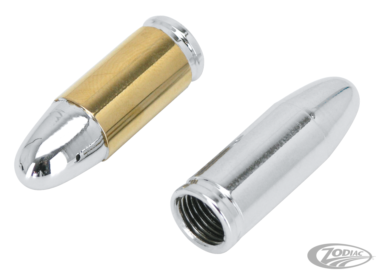 GZP Chrome bullet valve stem cover For Harley-Davidson