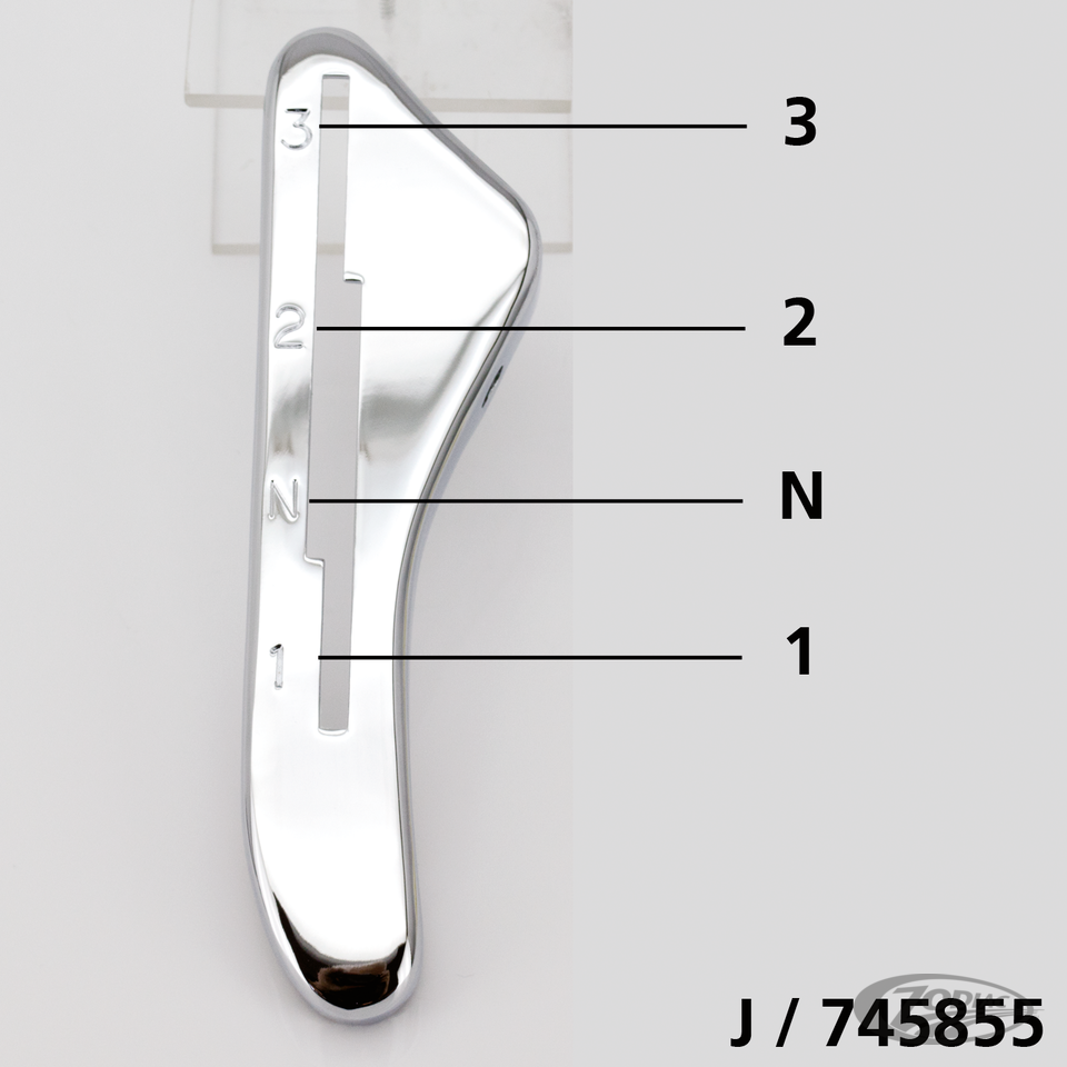 Shifter guide 3 speed chrome WL47-73 For Harley-Davidson
