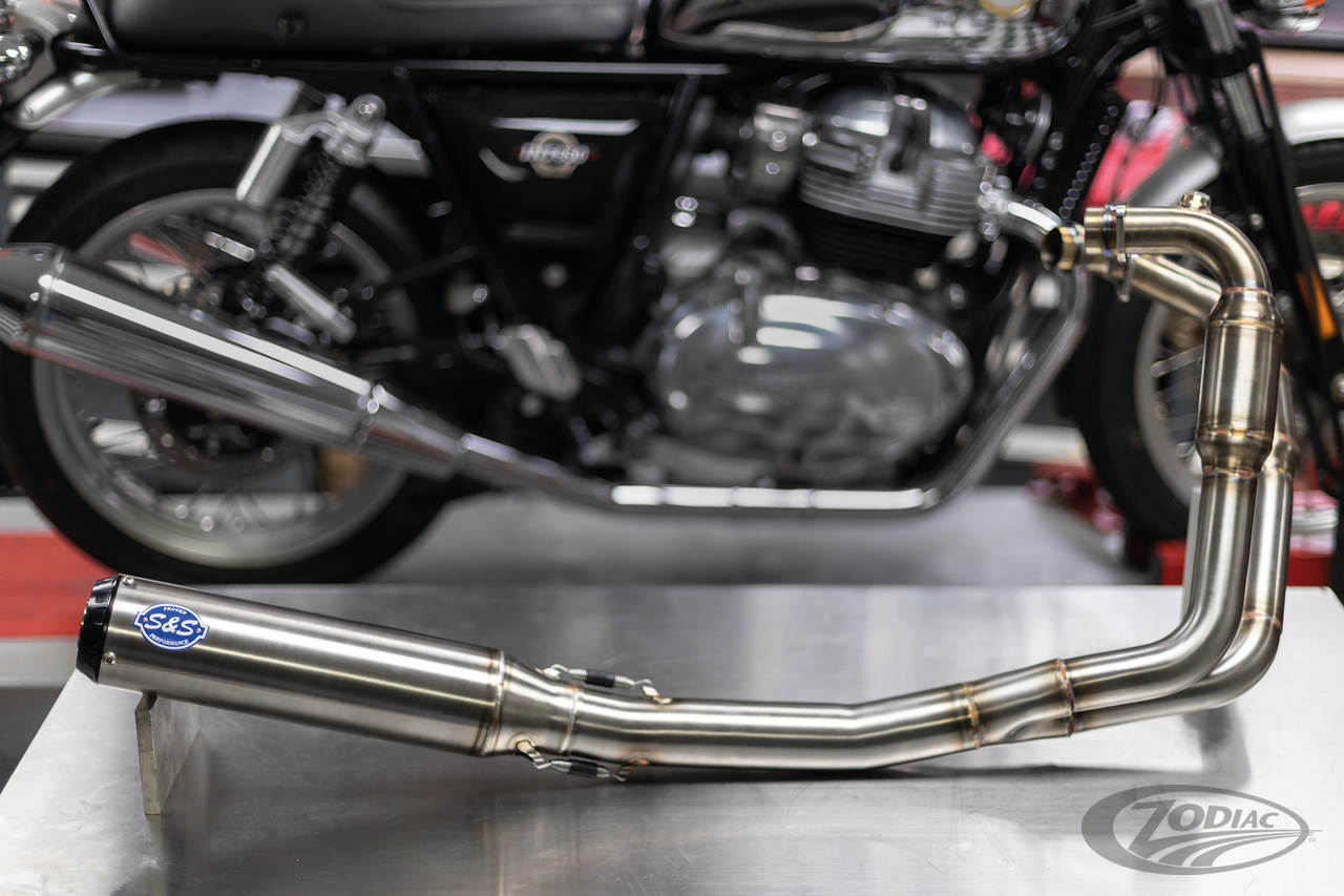 Qualifier 2-1 Exhaust system RE650 RACE For Harley-Davidson