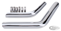 Chrome heat shields for zpn 789413 For Harley-Davidson