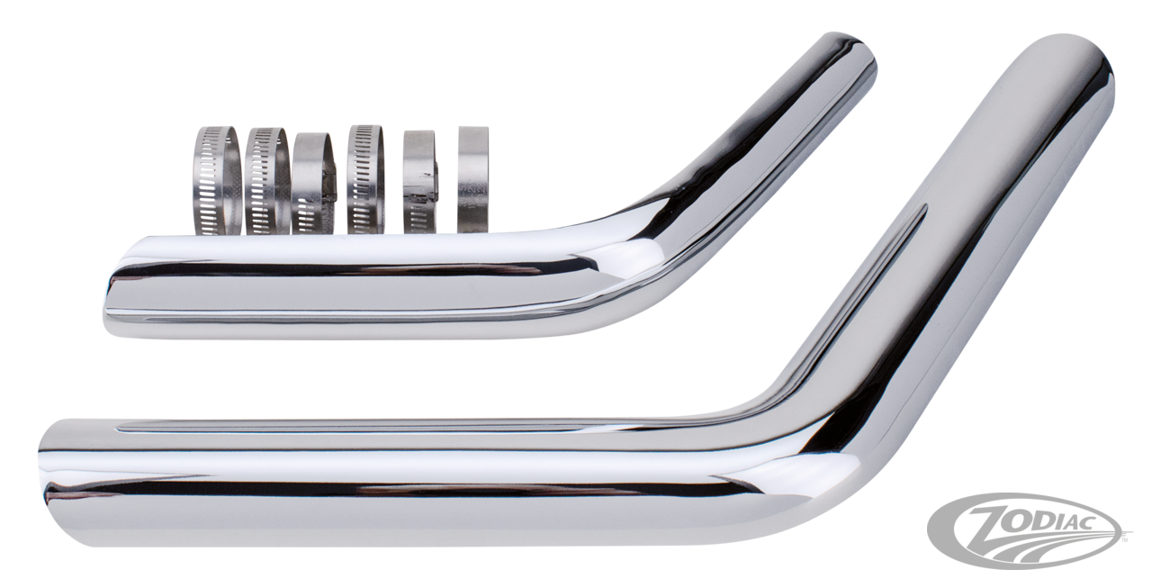 Chrome heat shields for zpn 789413 For Harley-Davidson