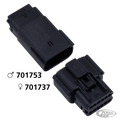 Molex 07Up 12-Position Male Black OEM724 For Harley-Davidson