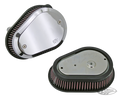 K&N RK series air cleaner kit, polished For Harley-Davidson