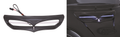 Batwing Blk Lighted Intake trim FLH14-UP For Harley-Davidson