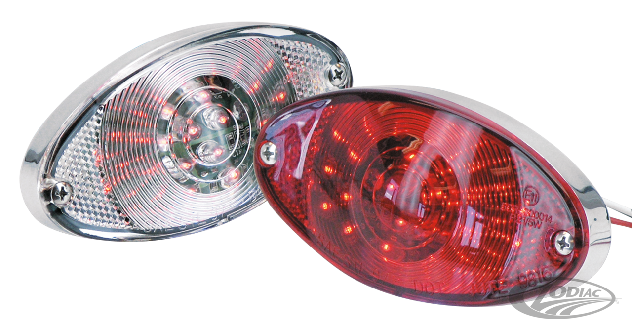 GZP Super thin LED E-appr red lens taill For Harley-Davidson