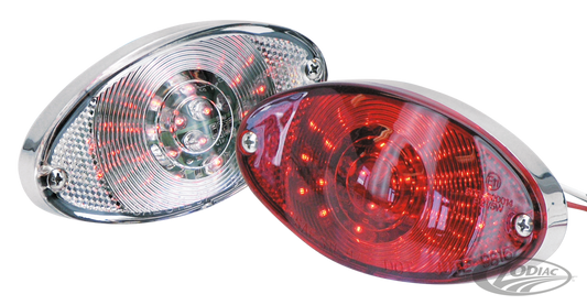 GZP Super thin LED E-appr red lens taill For Harley-Davidson