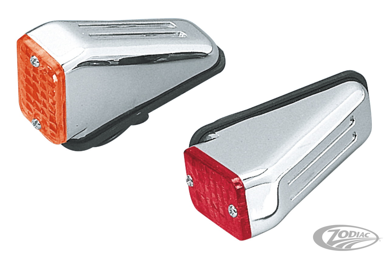 GZP Wedge Baron light w. red lens For Harley-Davidson