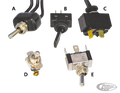 Toggle Switch Universal, 3 position For Harley-Davidson