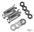 Colony footboard hinge kit 82-up, chrome For Harley-Davidson