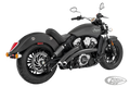 RADICAL X-O STAR BK/CH SCOUT14-up For Harley-Davidson