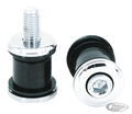 GZP Flush mount black/chrome h/b damper For Harley-Davidson