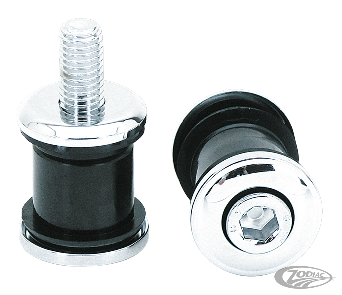 GZP Flush mount black/chrome h/b damper For Harley-Davidson
