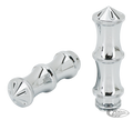 GZP Chromed Miami CNC grip set For Harley-Davidson
