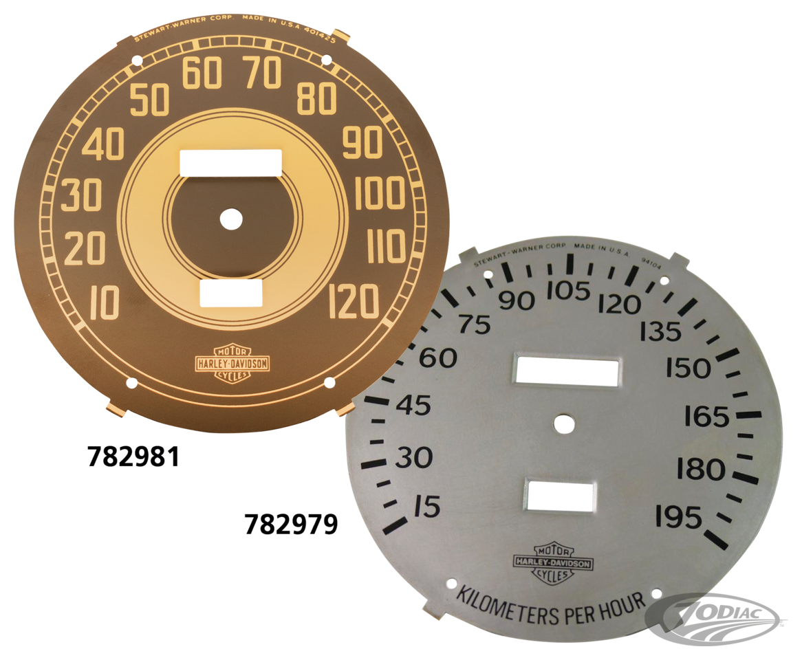 Replica Face 1938-40 Speedo silverplated For Harley-Davidson