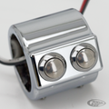 GZP Prime chrome custom dual switch kit For Harley-Davidson