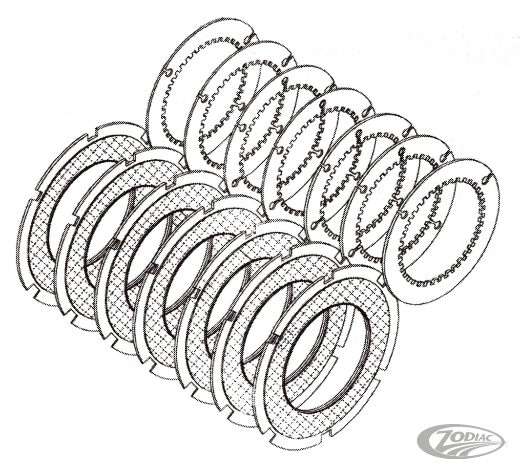 Repl.Friction plate (1)  ZPN 231525/26 For Harley-Davidson