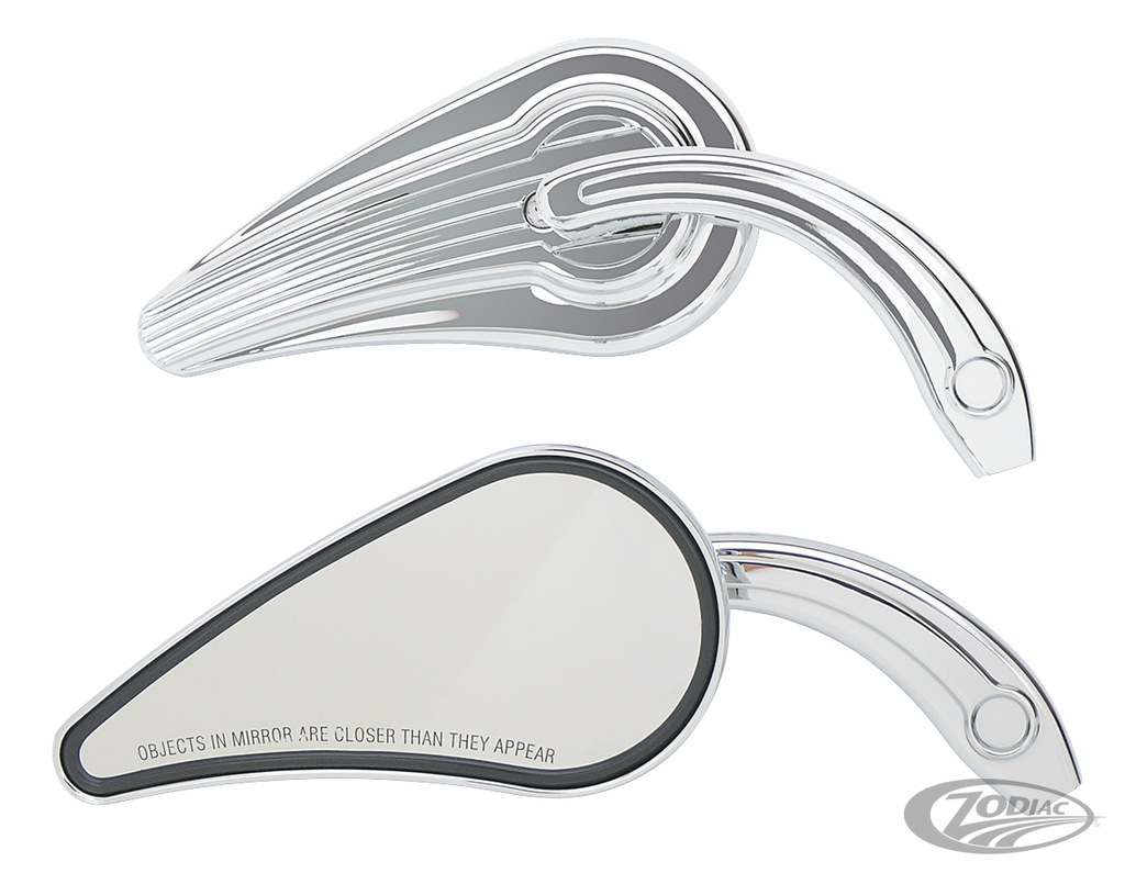GZP Chromed Dragster mirror Left For Harley-Davidson