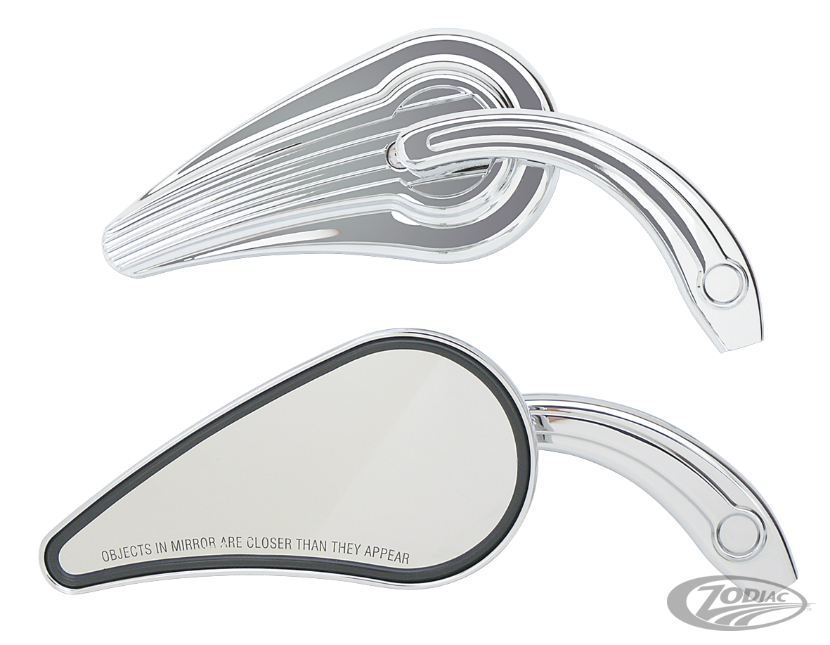 GZP Chromed Dragster mirror Left For Harley-Davidson