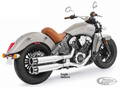 Freedom Eagle mufflers chr/blk Scout14up For Harley-Davidson