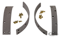 brake linings w/rivets rear W41-52 For Harley-Davidson