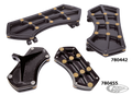 DIAMOND FR FLRBRD BLK W/ GEMS BRASS For Harley-Davidson