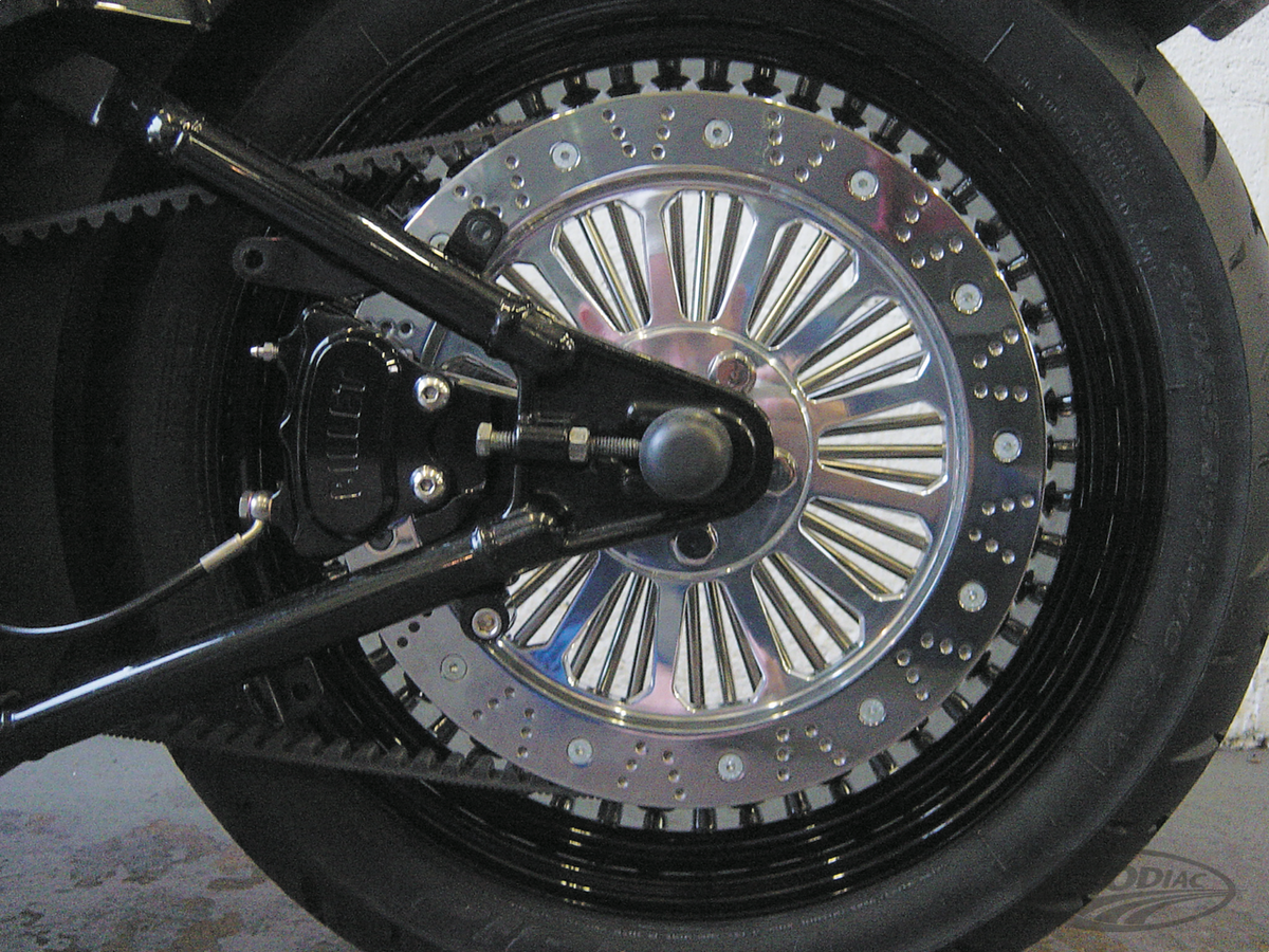 Harrison pulley brake 70Tx20mm polished For Harley-Davidson