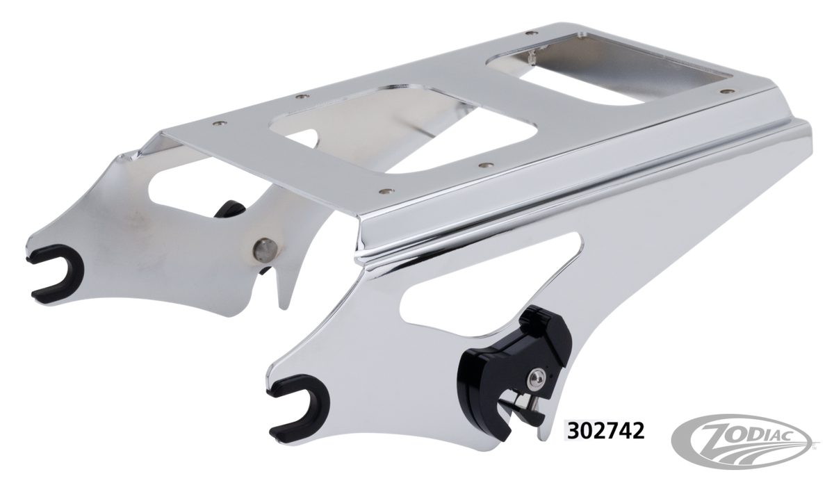 GZP Chr detacheable tour box mount 09-13 For Harley-Davidson