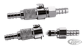 Goodridge quick disconnect chrome 1/4" For Harley-Davidson