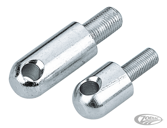 Bullet style footpeg supports 3/8-24 For Harley-Davidson