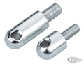 Bullet style footpeg supports 3/8-24 For Harley-Davidson