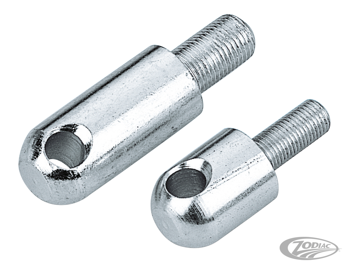 Bullet style footpeg supports 3/8-24 For Harley-Davidson