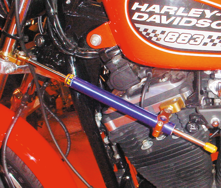 Hyperpro Steering damper Purple 160mm For Harley-Davidson