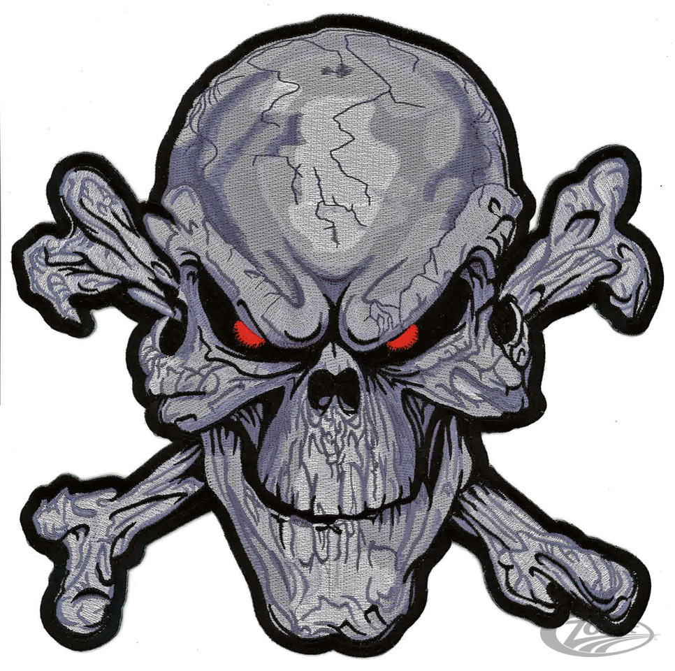 RED EYE SKULL LG PATCH For Harley-Davidson