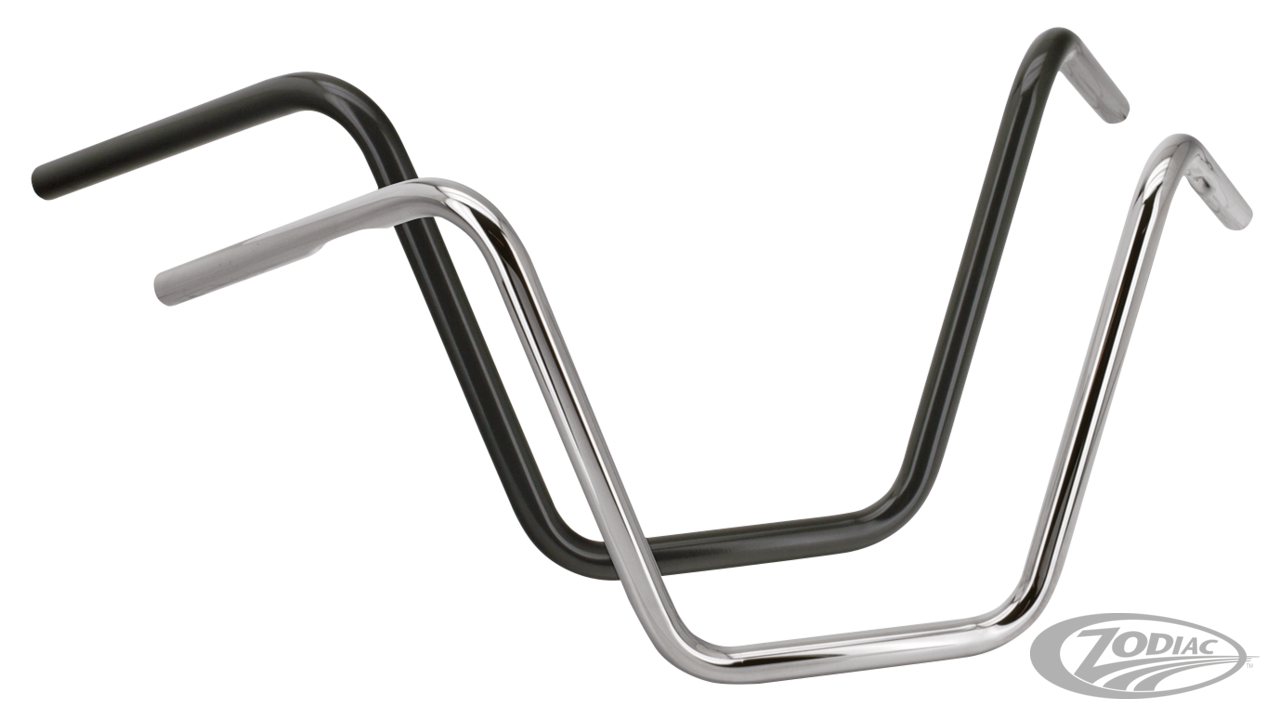 GZP Black Apes 13-1/2" non-dimpled For Harley-Davidson