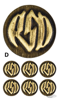 RSD BADGE KIT BRASS LOGOBRASS BADGE W/ L For Harley-Davidson
