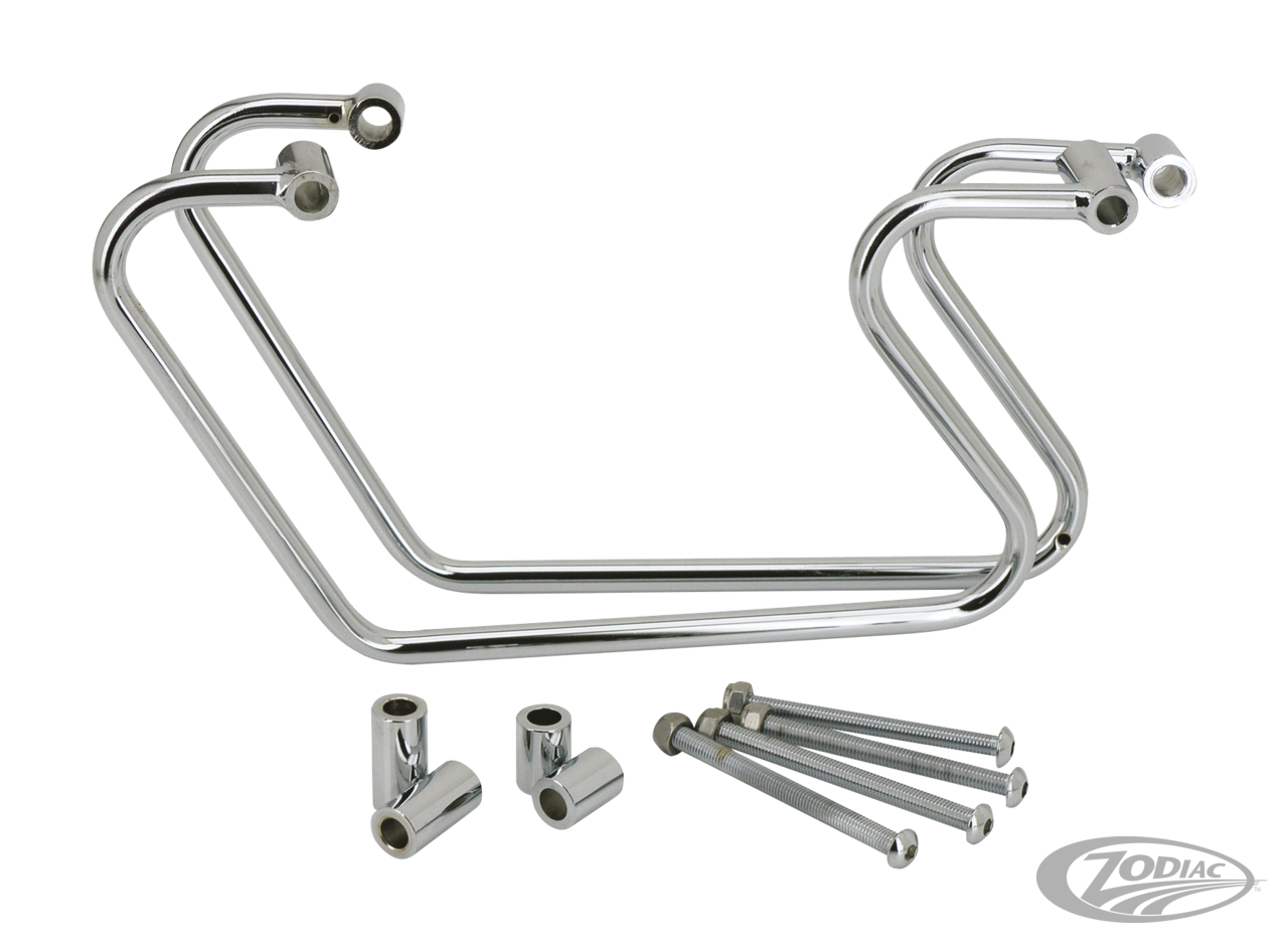 Chrome saddlebag supports FXDF08-17 For Harley-Davidson