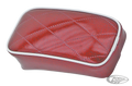 Pillion pad small uni mount Red flake For Harley-Davidson