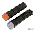 RBS standard gripset black w/LED turnsig For Harley-Davidson