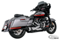 US OUTLAW LOW 2-1 COMBO CH FLH/T17-UP For Harley-Davidson