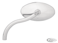 ALT. CAT-EYE MIRROR, SOFTBEND, SMOOTH For Harley-Davidson
