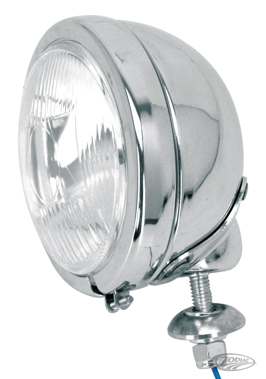 GZP 4-1/2" Spotlight complete E-appr lat For Harley-Davidson