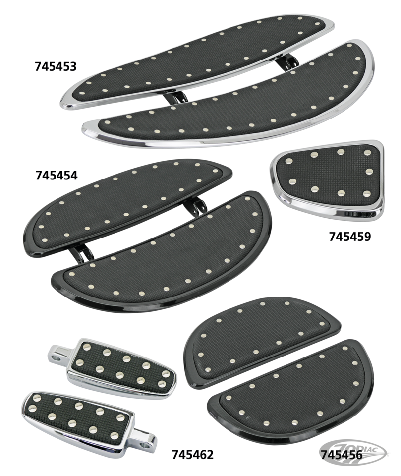 Banana footboard Chrome 14" For Harley-Davidson