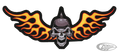 Biker Skull patch 12.75"x5" For Harley-Davidson