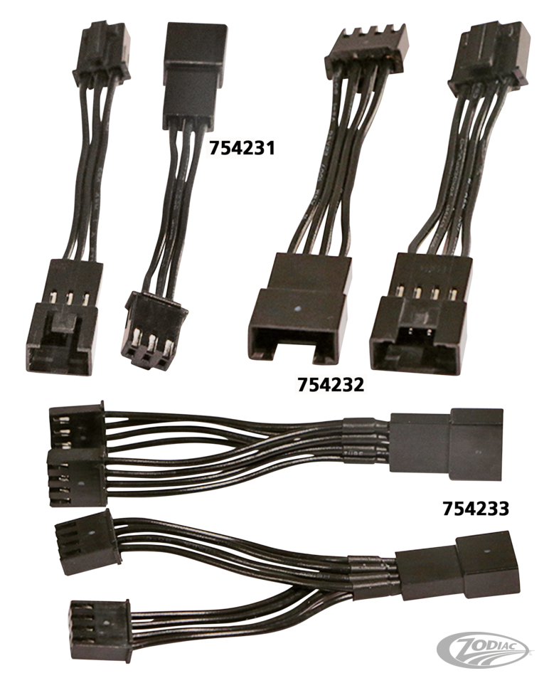 3-Pin Wiring Extensions For Harley-Davidson