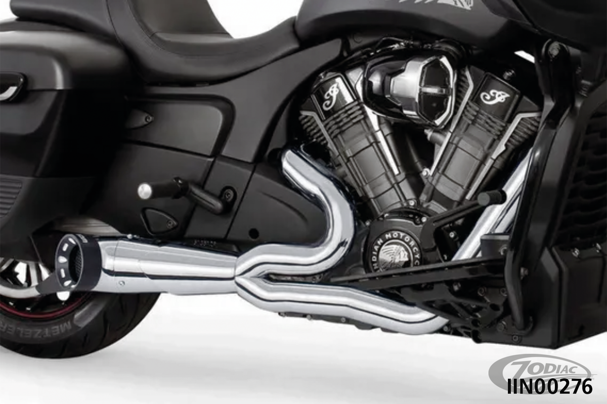 TURNOUT 2-1 W/STRGHT CH/SCLPTD CHLNGR20 For Harley-Davidson