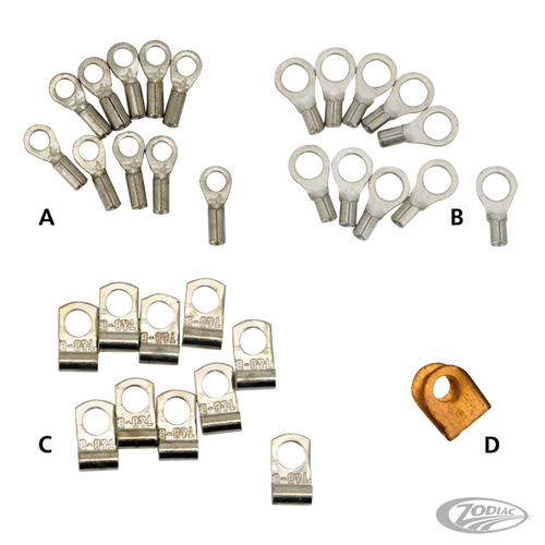 10pck ring terminal no 10 for wiring, 10 For Harley-Davidson